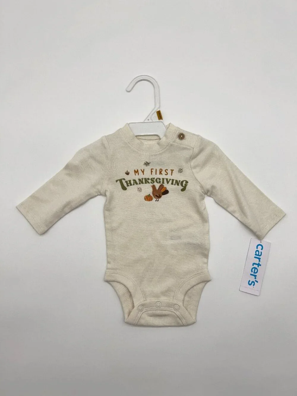 Carter's Unisex Newborn Long Sleeve First Thanksgiving Bodysuit